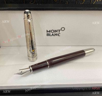 AAA Copy Montblanc Le Petit Prince Solitaire Doué LeGrand Red Silver Fountain M 145